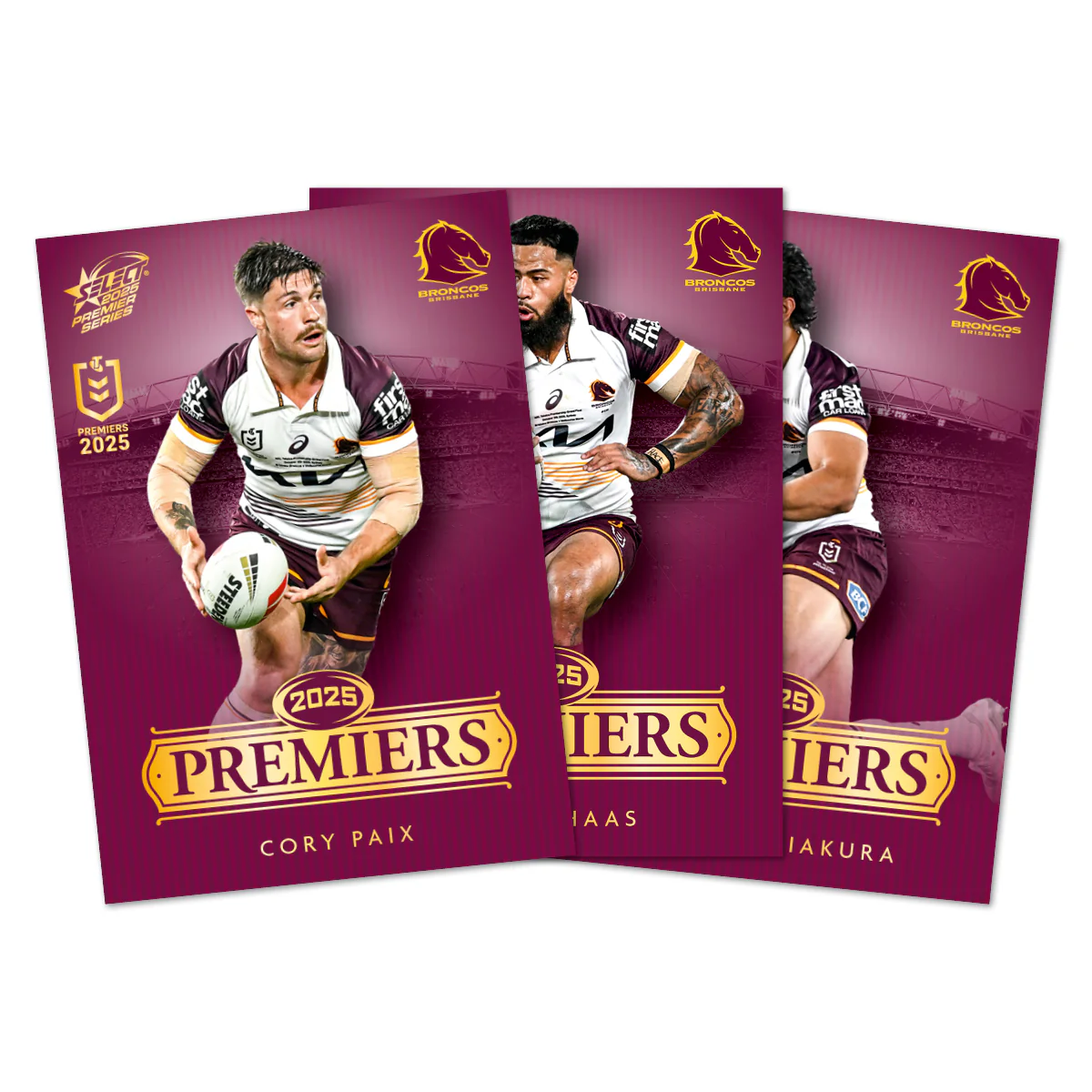 2025 NRL Brisbane Broncos Premiers Limited Edition Card Set - Image 5