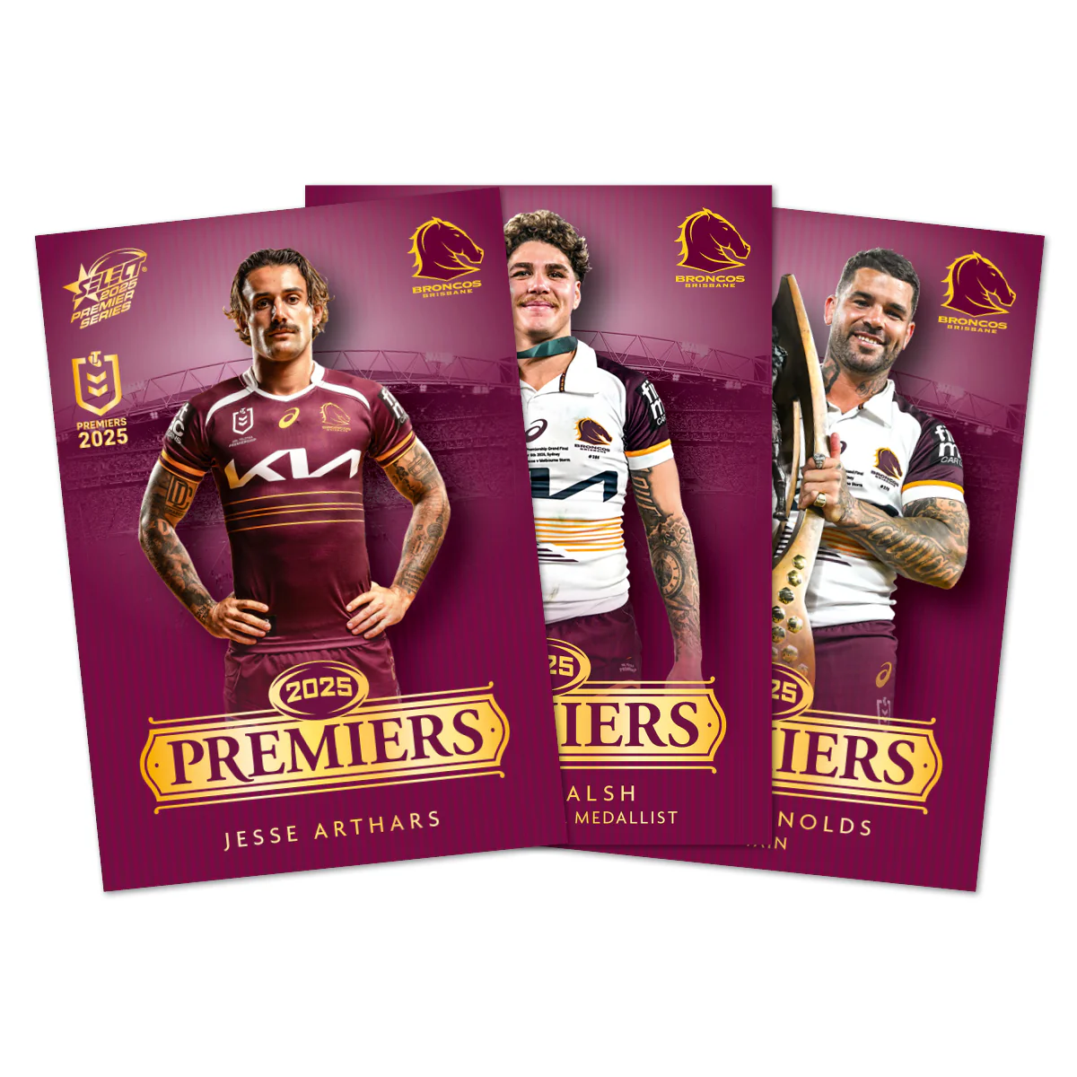 2025 NRL Brisbane Broncos Premiers Limited Edition Card Set - Image 8