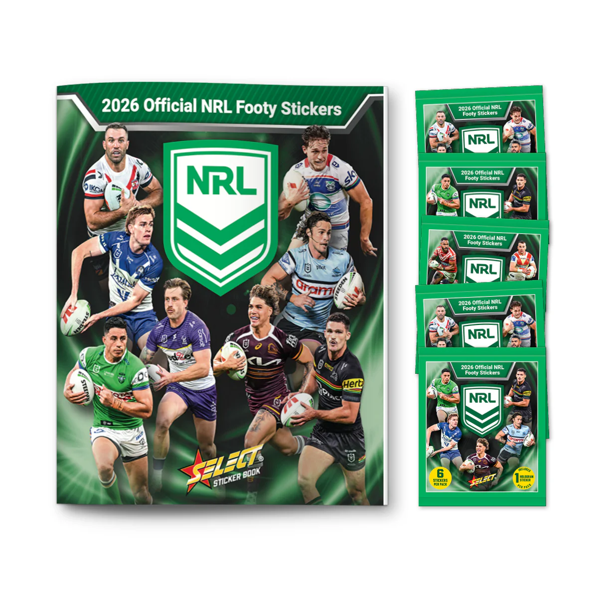 2026 NRL League Heroes Stickers Box (50 Packs) - Image 5